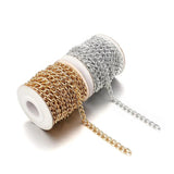 5 Yards Golden Silver Aluminium Twist Chains for DIY Bracelets Necklaces