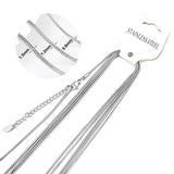 Stainless Steel Round Snake Chain Necklace 0.9/1.2/1.5mm