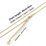 Stainless Steel Round Snake Chain Necklace 0.9/1.2/1.5mm