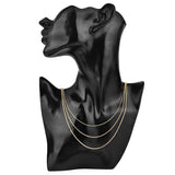 Stainless Steel Round Snake Chain Necklace 0.9/1.2/1.5mm