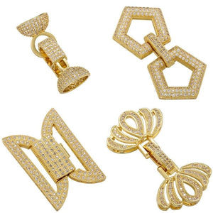 CZ Clasp Hooks for Women's Jewelry Making Supplies