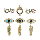 Devil's Eye Clasp Jesus Brass Accessories for DIY Jewelry