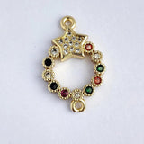 Devil's Eye Clasp Jesus Brass Accessories for DIY Jewelry