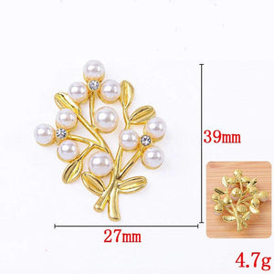 10Pcs Pearl Water Rhinestone Branch Jewelry Wedding Hair Accessory