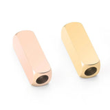 5pcs Stainless Steel Bead Separated Bracelet Charm DIY 15*5mm