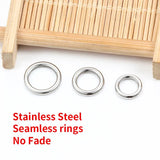 Stainless Steel Seamless Rings Jewelry Making Supplies