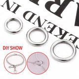 Stainless Steel Seamless Rings Jewelry Making Supplies