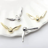 10Pcs Owl Wing Charms for Jewelry Making Earrings Necklace Bracelet DIY Craft