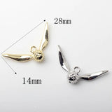 10Pcs Owl Wing Charms for Jewelry Making Earrings Necklace Bracelet DIY Craft