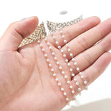 1 Meter Stainless Steel 3mm Pearl Chains DIY Necklace Making Jewelry Accessories