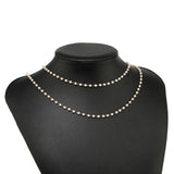 1 Meter Stainless Steel 3mm Pearl Chains DIY Necklace Making Jewelry Accessories