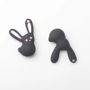 10pcs Rabbit Animal Pendant Charms DIY Jewelry Making Accessories