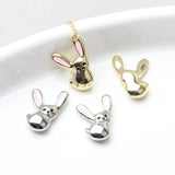 10pcs Rabbit Animal Pendant Charms DIY Jewelry Making Accessories