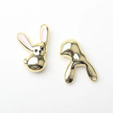 10pcs Rabbit Animal Pendant Charms DIY Jewelry Making Accessories