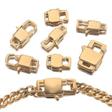 4pcs Stainless Steel Square Buckle Lobster Clasps Hooks for DIY Jewelry Making