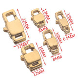 4pcs Stainless Steel Square Buckle Lobster Clasps Hooks for DIY Jewelry Making