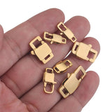 4pcs Stainless Steel Square Buckle Lobster Clasps Hooks for DIY Jewelry Making