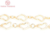 10x14MM 24K Gold Chain Link Necklace Bracelet DIY Jewelry Findings