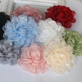 5PCS Large Organza Flower DIY Wedding Clothing Decoration