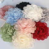 5PCS Large Organza Flower DIY Wedding Clothing Decoration