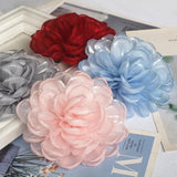 5PCS Large Organza Flower DIY Wedding Clothing Decoration
