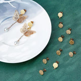 8 Styles Textured Stud Earring Set Stainless Steel DIY Earrings Craft