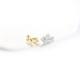 5Pcs Stainless Steel Leaf Charms DIY Jewelry Making