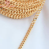 2M Chain Link 4x5MM 24K Brass Necklace Bracelet Chains DIY Jewelry Findings