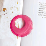 Acrylic Eardrop Round Shape Earring Charms 20pcs