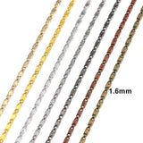 5M 1.6mm Copper Press Rounding Chains for Jewelry Making