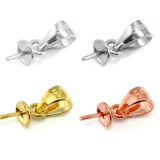 5pcs/Lot Sterling 925 Silver Pendant Fittings for DIY Pearl Gems Jewelry