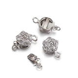 DIY Brass Rose Jewelry Box Clasps Findings for Flower Links Bracelet Necklace