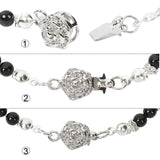 DIY Brass Rose Jewelry Box Clasps Findings for Flower Links Bracelet Necklace