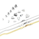 100pcs 316L Stainless Steel Crimp End Beads Caps for DIY Necklace Making