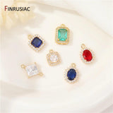 14K Plated CZ Pendant for Jewelry Making DIY