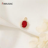 14K Plated CZ Pendant for Jewelry Making DIY