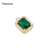 14K Plated CZ Pendant for Jewelry Making DIY