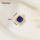 14K Plated CZ Pendant for Jewelry Making DIY