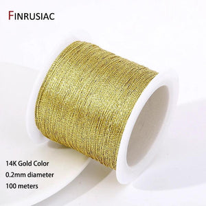 Gold/Silver Thread Cord Rope for DIY Jewelry Making