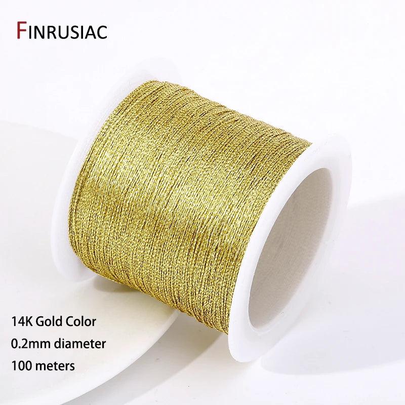 Gold/Silver Thread Cord Rope for DIY Jewelry Making