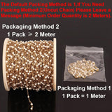 1 Meter Stainless Steel Pearl Chain for Jewelry Making Supplies