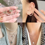 1 Meter Stainless Steel Pearl Chain for Jewelry Making Supplies