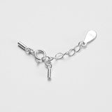 925 Silver Connectors 1.5-2.0mm Clasps & Hooks Rope Buckle 25mm Chain