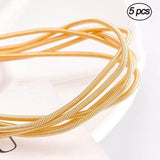 5Pcs 18K Spiral Copper Wire 1.6mm French DIY Necklace Jewelry Making