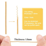 5Pcs 18K Spiral Copper Wire 1.6mm French DIY Necklace Jewelry Making