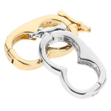 2 Pcs Jewelry Peanut Buckle Enhancer Clasps Diamond Choker Necklaces