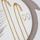 2 Pcs Jewelry Peanut Buckle Enhancer Clasps Diamond Choker Necklaces