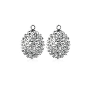 5pcs Stainless Steel Durian Charm Pendant for DIY Necklace Bracelet