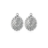 5pcs Stainless Steel Durian Charm Pendant for DIY Necklace Bracelet