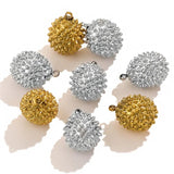 5pcs Stainless Steel Durian Charm Pendant for DIY Necklace Bracelet
